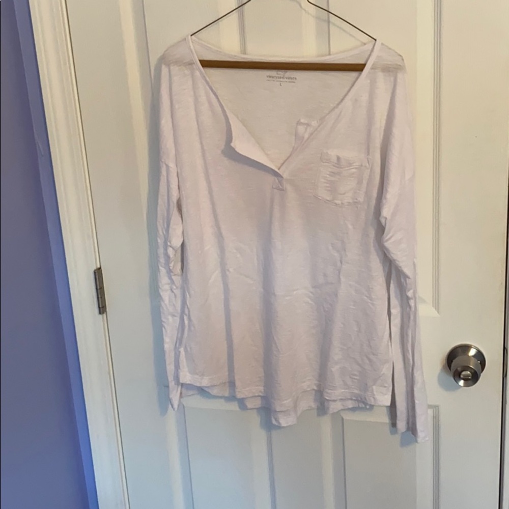 Vineyard Vines Women’s White Long Sleeve Shirt